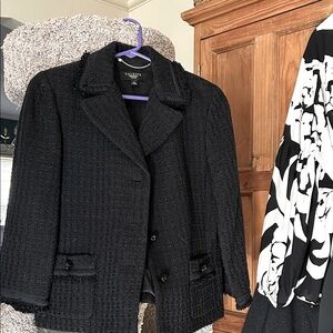 Talbots Textured Black Blazer